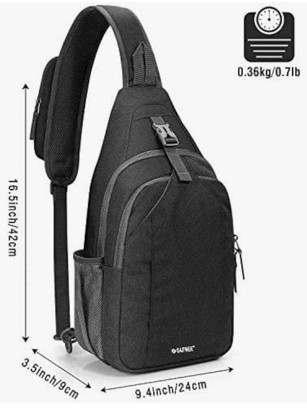 NWT G4FREE RFID Travel Sling Daypack - Picture 8 of 12